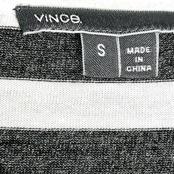 Vince Long-Sleeved, Boldly-Striped Top - Black/White - S - Picture 9 of 9